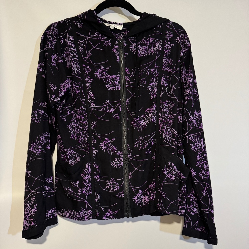 NEW Eagle Ray Traders Hoodie Jacket - Small (black/purple)